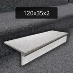 Komplet Stopnica granitowa z podstopnicą G603 Bullnose 120x35x2