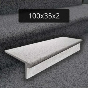 Komplet Stopnica granitowa G603 Bullnose 100x35x2 i podstopnica