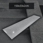Stopnica antypoślizgowa granitowa szara G603 polerowana Bianco Cristal 150x33x2cm Schody Granitowe