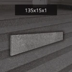 Podstopień z granitu Brąz Królewski G664 polerowany 135x15x1 Rosa Beta