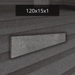 Podstopień z granitu Brąz Królewski G664 polerowany 120x15x1 Rosa Beta