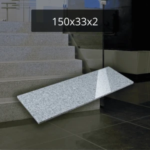 Stopnica granitowa szara G603 polerowana Talia Grey 150x33x2cm Schody Granitowe 