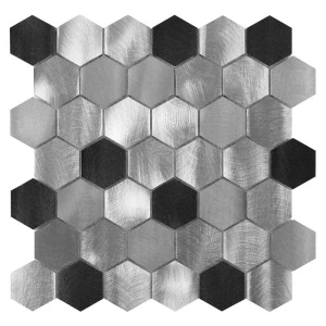  Mozaika Metalowa Allumi Grey Hexagon Mix 48 30x30 cm