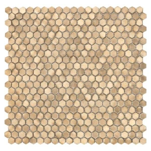 Mozaika Metalowa Allumi Gold Hexagon 14 30x30 cm
