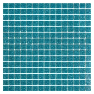 Mozaika szklana DUNIN Q Dark Lagoon – ciemna laguna, błyszcząca, 32,7x32,7 cm
