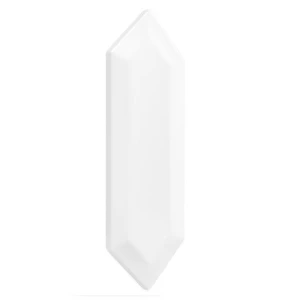 Tritone White 03 – płytka heksagonalna biała wypukła błyszcząca 7,5×22,7 cm | DUNIN