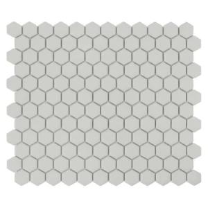 DUNIN Mini Hexagon Ash Matt – Mozaika Gresowa Heksagon 26x30 cm, Szara, Matowa