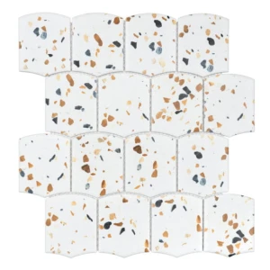 DUNIN Arcado Terrazzo Matt – Matowa Mozaika Gresowa Tarcza Terrazzo 25,6x29,2 cm