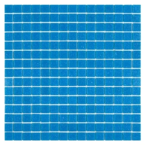 Q Sky Blue – Błyszcząca Szklana Mozaika w Odcieniu Błękitu Nieba | DUNIN