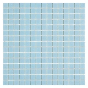 Q Ice Blue – Błyszcząca Szklana Mozaika w Odcieniu Lodowego Niebieskiego | DUNIN