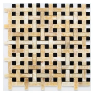 Honey Onyx BW01 – Mozaika z Marmuru i Onyxu w Stylu Art Deco | DUNIN