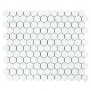 Mini Hexagon White matt – Biała Matowa Heksagonalna Mozaika | DUNIN x HOUSE LOVES