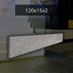 Podstopnica granitowa szara G603 Bianco Cristal polerowana 120x15x2