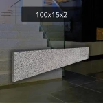 Podstopnica granitowa szara G603 polerowana Talia Grey 100x15x2
