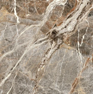 Spiek kwarcowy brązowy z białymi żyłami Imitacja marmuru Florim Nature Mood Mountain Peak Glossy 120x280x0,6 cm