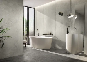 Spiek kwarcowy Tempo Gris 120x260 5,6mm mat coverlam imitacja betonu