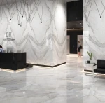 Spiek kwarcowy Calacata Marble 120x120cm 5,6mm mat coverlam