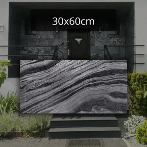 Kamień elewacyjny-dekoracyjny Silver Grey Leather 30x60x1,2 cm
