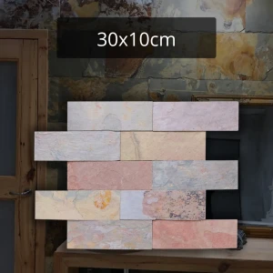 Kamień elewacyjny-dekoracyjny łupek Multicolor naturalny 10x30X0,8-1,3CM
