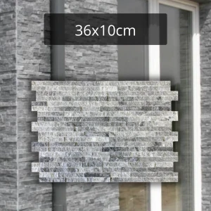 Kamień dekoracyjny marmurowy Dark Grey 10x36