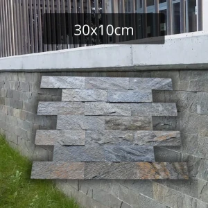 Kamień elewacyjny-dekoracyjny łupek Deoli Green Naturalny 10x30x0,8-1,3cm