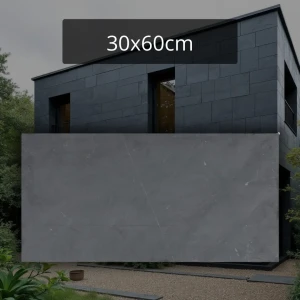Kamień elewacyjny-dekoracyjny łupek Black Slate Naturalny IN 30x60x0,8-1,3cm 