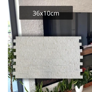 Kamień dekoracyjny marmurowy Pure White 36x10