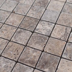 KOMPLET 23 SZT. Kamień dekoracyjny Trawertyn Ash mozaika 30,5x30,5
