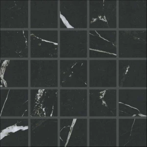 gres porcelanowy ATENEA NEGRO 30X30 na siatce