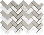 gres porcelanowy REA GRIS 25X30 na siatce