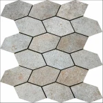 gres porcelanowy ORGAZ ALUMINIO 30X30 na siatce
