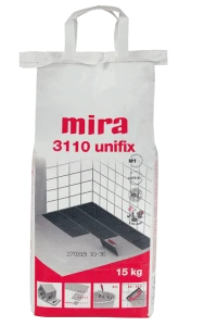 Klej do kamienia i płytek ceramicznych Mira 3110 unifix biały C2TE S1 15kg