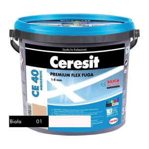 Fuga elastyczna Ceresit CE 40 Aquastatic BIAŁA-01 2kg