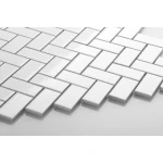Płytka Jodełka Biała Połysk  280 x 295mm 