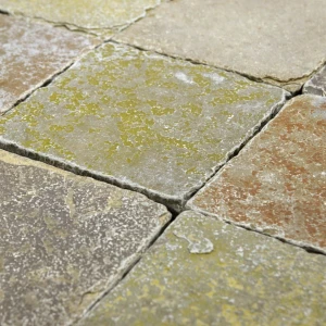 Płytki wapienne Wapień Lime Yellow 40x40x2cm bębnowany kostka z wapienia