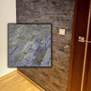 Panel ścienny samoprzylepny Quick Stone Metal Blue 60x15