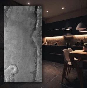 Fornir Kamienny Black Slate 120x60 Tapeta Kamienna kamień w rolce