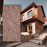 Fornir Kamienny Terra Red 122x61 Elastyczne panele elewacyjne
