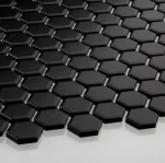 Płytka Heksagon Mały Czarny Mat 260x300mm