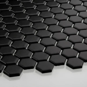 Płytka Heksagon Mały Czarny Mat 260x300mm