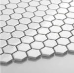 Płytka Heksagon Mały Biały Połysk 260x300mm 