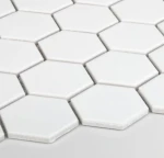 Płytka Heksagon Duży Biały Mat 271x281mm