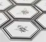 Płytka Heksagon XL Queen Bee Silver 256 x 295mm 