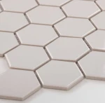 Płytka Heksagon Duży Jasno Szary Połysk 271 x 281mm