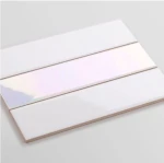 Płytka Metropolis Holo White Połysk (Pakiet 3 płytek) 20x6cm