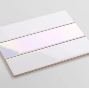 Płytka Metropolis Holo White Połysk (Pakiet 3 płytek) 20x6cm