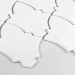 Płytka Arabeska Shield White Połysk 297 x 271 mm