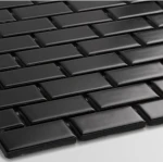 Płytka Mini Cegiełka Czarna Matowa 300 x 300mm