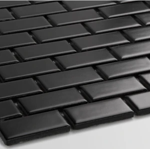 Płytka Mini Cegiełka Czarna Matowa 300 x 300mm