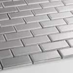 Płytka Mini Cegiełka Metallic Silver Matowa 300 x 300mm